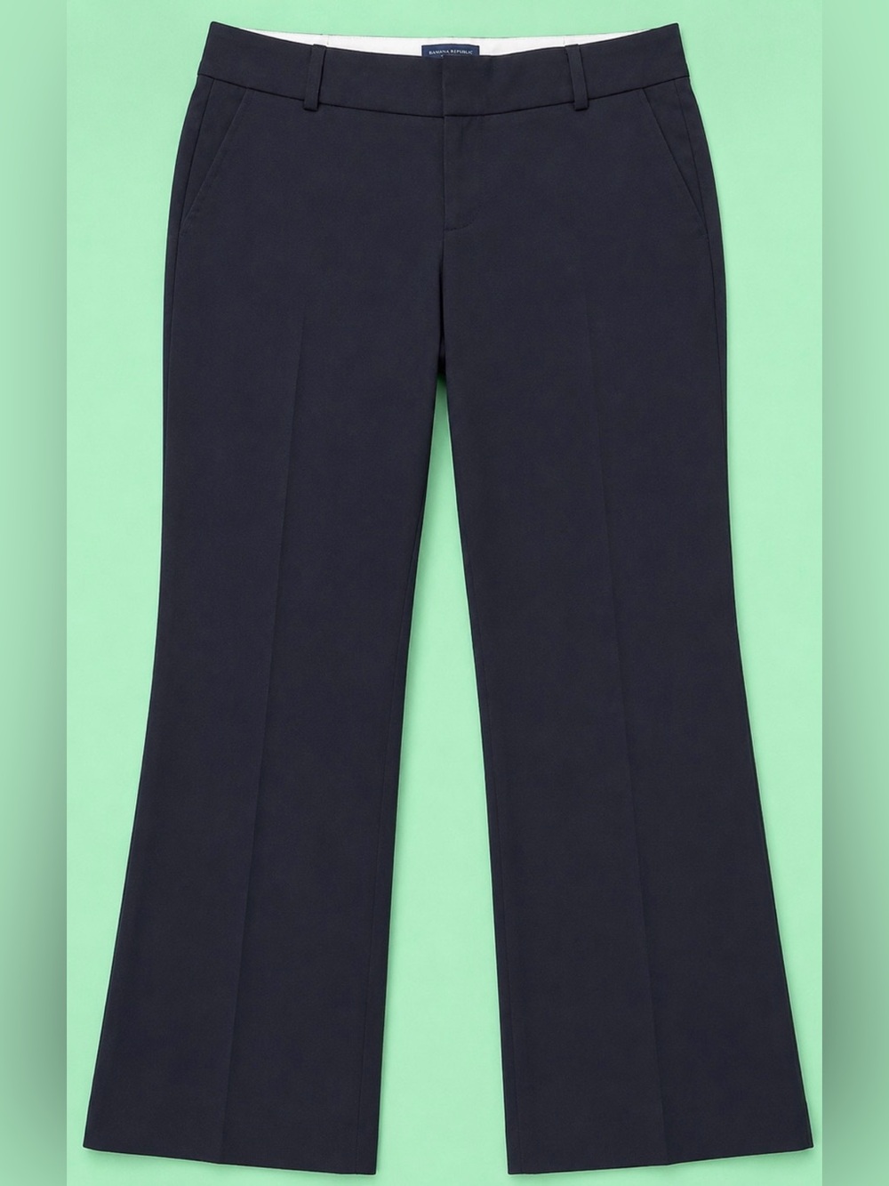 LADIES BANANA REPUBLIC VINTAGE BLACK MARTIN WOOL LYCRA STRETCH PANTS - SIZE 0